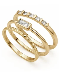 And Now This Cubic Zirconia Stack Ring