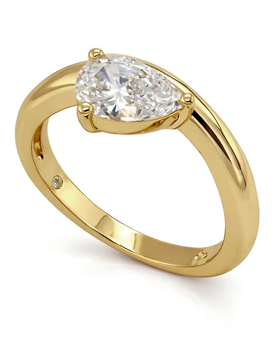 And Now This Cubic Zirconia Pear Shaped Ring