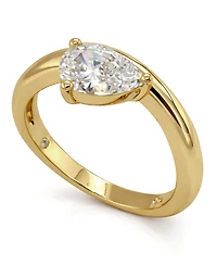 And Now This Cubic Zirconia Pear Shaped Ring