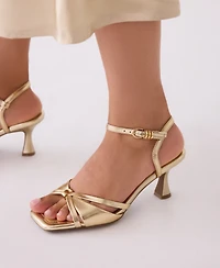 Anne Klein Women's Jelena Ankle Buckle Strap Dress Sandals