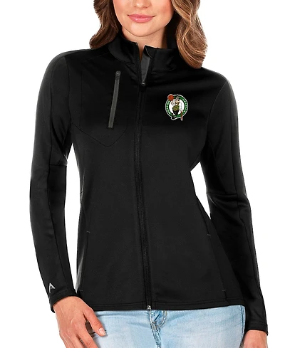 Antigua Women's Black Boston Celtics Generation Full-Zip Jacket