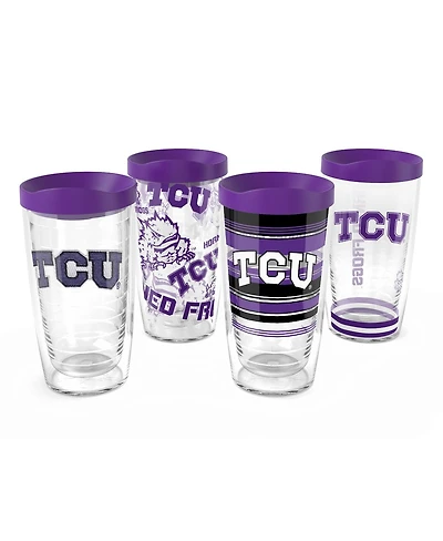 Tervis Tcu Horned Frogs 4-Pack 16oz. Classic Tumbler Set