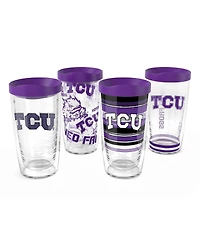 Tervis Tcu Horned Frogs 4-Pack 16oz. Classic Tumbler Set