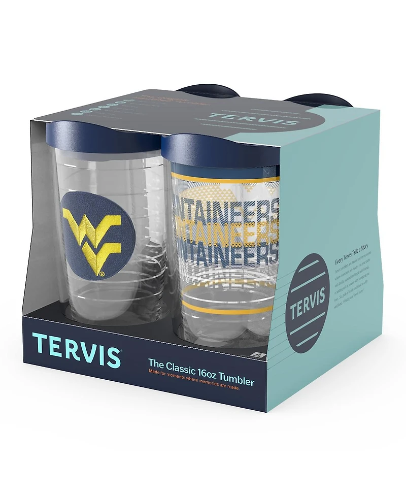 Tervis West Virginia Mountaineers 4-Pack 16oz. Classic Tumbler Set
