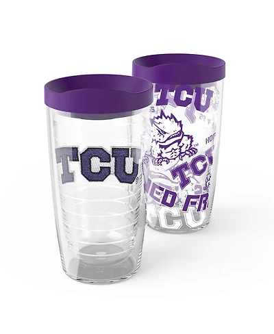 Tervis Tcu Horned Frogs 2-Pack 16oz. Competitor Emblem Tumbler Set