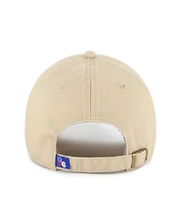 '47 Brand Men's Khaki Philadelphia 76ers Logo Clean Up Adjustable Hat