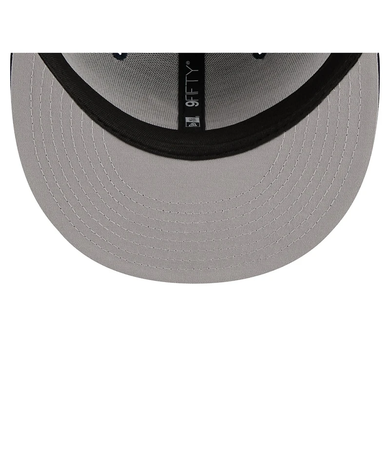 New Era Big Boys and Girls Navy Atlanta Braves 9FIFTY Trucker Snapback Hat