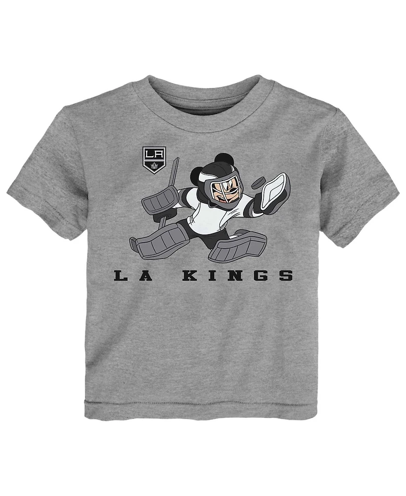 Outerstuff Toddler Black/Heather Gray Vegas Golden Knights Two-Pack Disney Offense Only T-Shirt Set