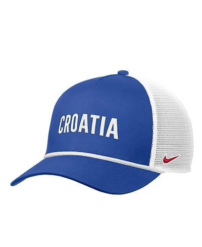Nike Men's Royal Croatia National Team Rise Rope Trucker A-Frame Adjustable Hat