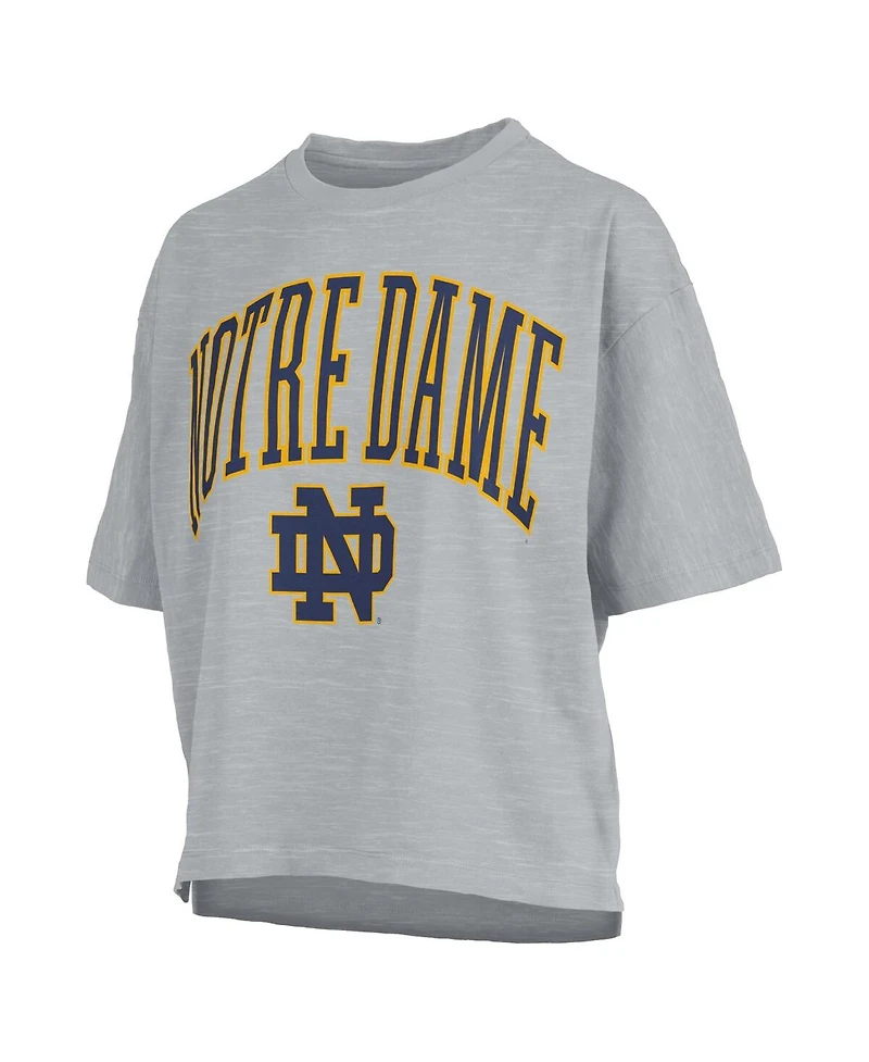 Pressbox Women's Gray Notre Dame Fighting Irish Nelson T-Shirt