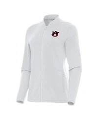 Antigua Women's White Auburn Tigers Continual Full-Zip Jacket