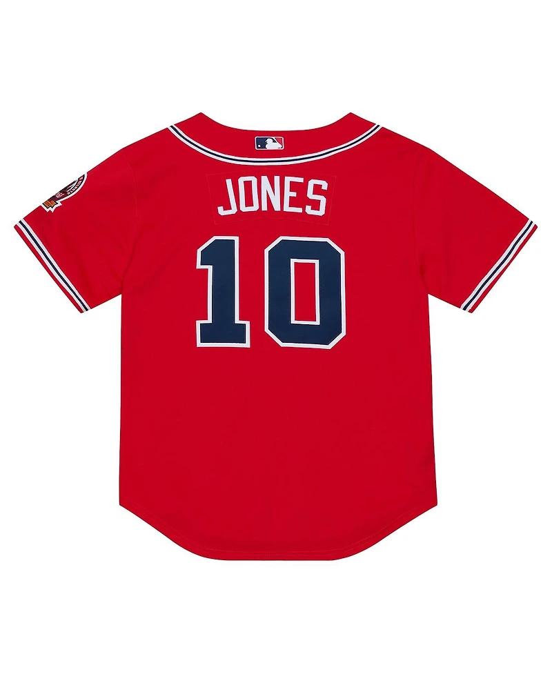 Mitchell & Ness Men's  Chipper Jones Red Atlanta Braves 2006 Cooperstown Collection Authentic Jersey