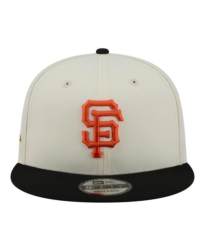 New Era Men's Cream/Black San Francisco Giants Localized 9FIFTY Snapback Hat