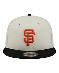 New Era Men's Cream/Black San Francisco Giants Localized 9FIFTY Snapback Hat
