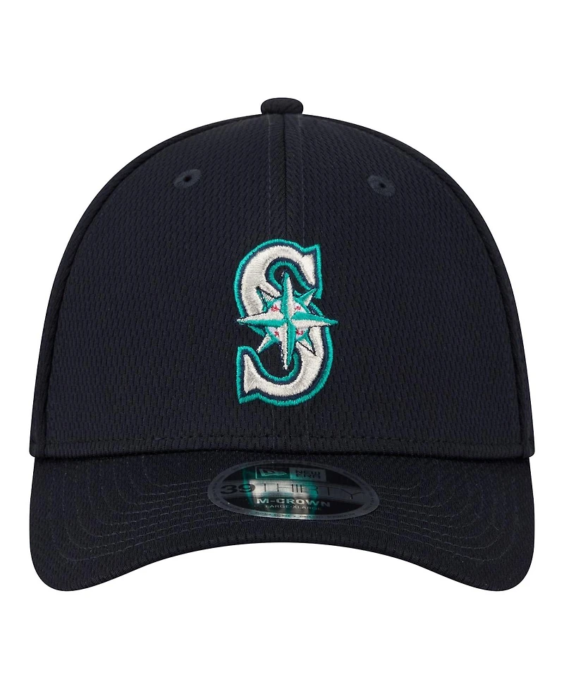 New Era Men's Navy Seattle Mariners Dash 39THIRTY Flex Hat