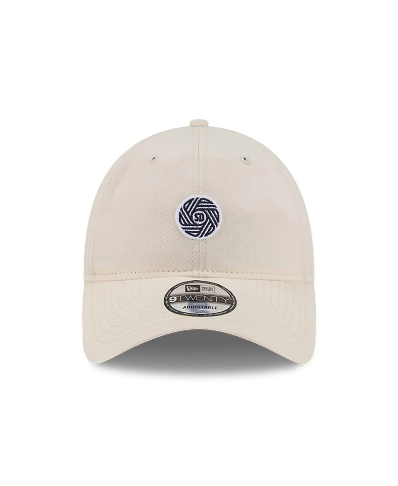 New Era Men's Beige San Diego Fc Micro Team Logo 9TWENTY Adjustable Hat