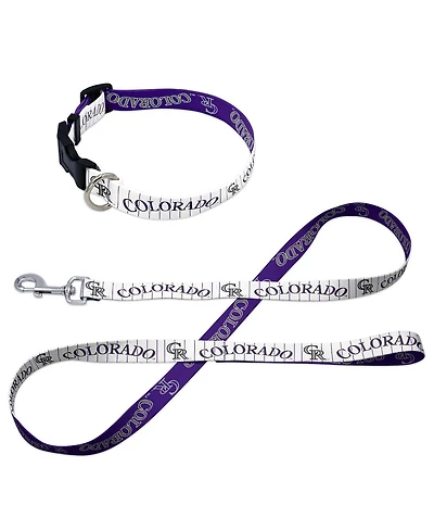 Wincraft Colorado Rockies Pet Leash and Collar Set