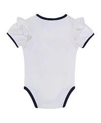 Outerstuff Baby Boys and Girls White/Navy New York Yankees Bodysuit, Headband Skirt Set