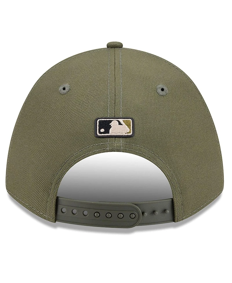 New Era Big Boys and Girls Olive New York Yankees 2026 Armed Forces Day 9FORTY M-Crown Adjustable Hat