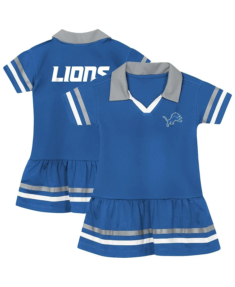 Outerstuff Toddler Girls Blue Detroit Lions Star Player Dress