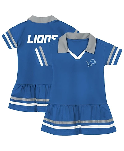 Outerstuff Toddler Girls Blue Detroit Lions Star Player Dress