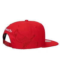 Mitchell & Ness Men's and Women's Red St. Louis Cardinals Side Logo Snapback Hat