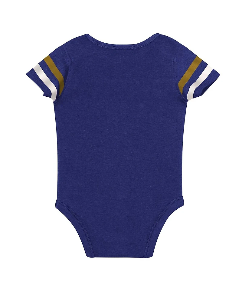 Outerstuff Baby Boys and Girls 3-Piece Baltimore Ravens Up One Bodysuit, Bib Booties Set