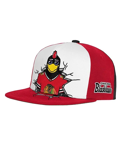 Mitchell & Ness Big Boys and Girls Red Chicago Blackhawks Mascot Snapback Hat