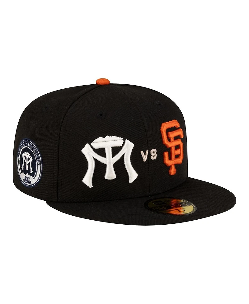 New Era Men's Black San Francisco Giants vs. Monterrey Sultanes 2026 Matchup 59FIFTY Fitted Hat