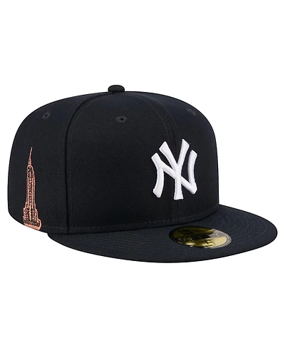 New Era Men's Navy York Yankees Run Mascot 59FIFTY Fitted Hat