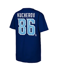 Fanatics Big Boys and Girls Nikita Kucherov Blue Tampa Bay Lightning Alternate Captain 2026 Stadium Series T-Shirt