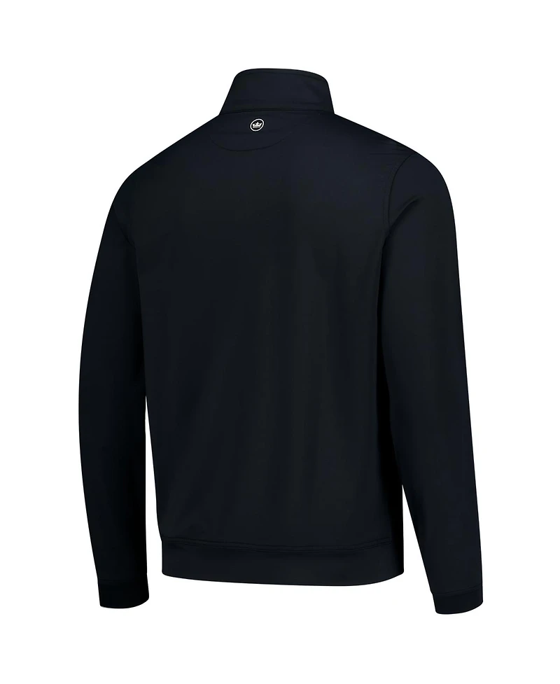 Peter Millar Men's Black Los Angeles Golf Club Perth Performance Quarter-Zip Pullover Sweatshirt