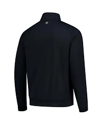 Peter Millar Men's Black Los Angeles Golf Club Perth Performance Quarter-Zip Pullover Sweatshirt