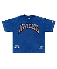 Two Hype Men's Blue New York Knicks Drip Dime Collection Premium T-Shirt