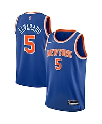 Nike Big Boys and Girls Jose Alvarado Blue New York Knicks Swingman Jersey - Icon Edition