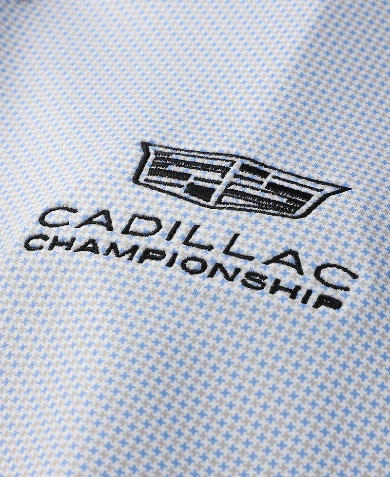 Peter Millar Men's White Cadillac Championship Phoenix Performance Jersey Polo Shirt