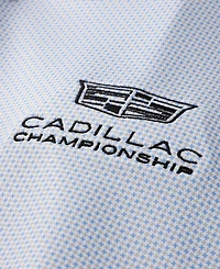 Peter Millar Men's White Cadillac Championship Phoenix Performance Jersey Polo Shirt