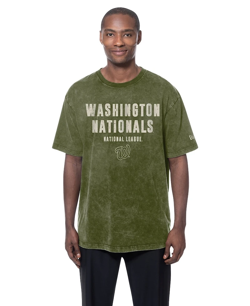 New Era Men's Olive Washington Nationals 2026 Armed Forces Day T-Shirt