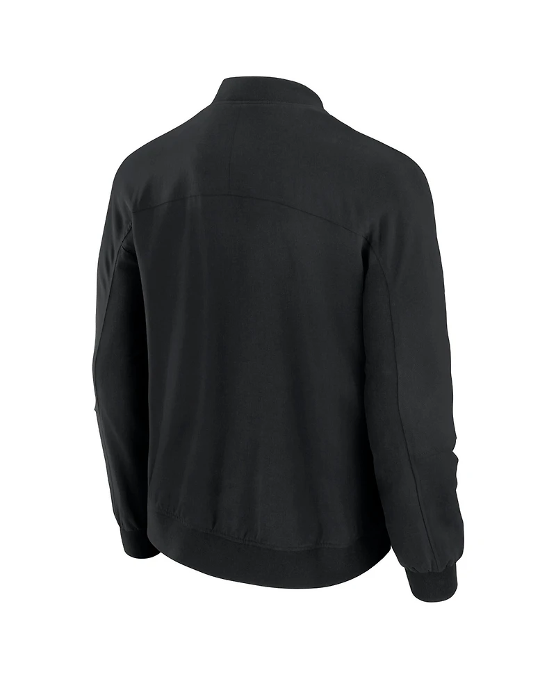 J. Palmer Men's Black Minnesota Vikings Lightweight Cover-4 Tri-Blend Full-Zip Jacket