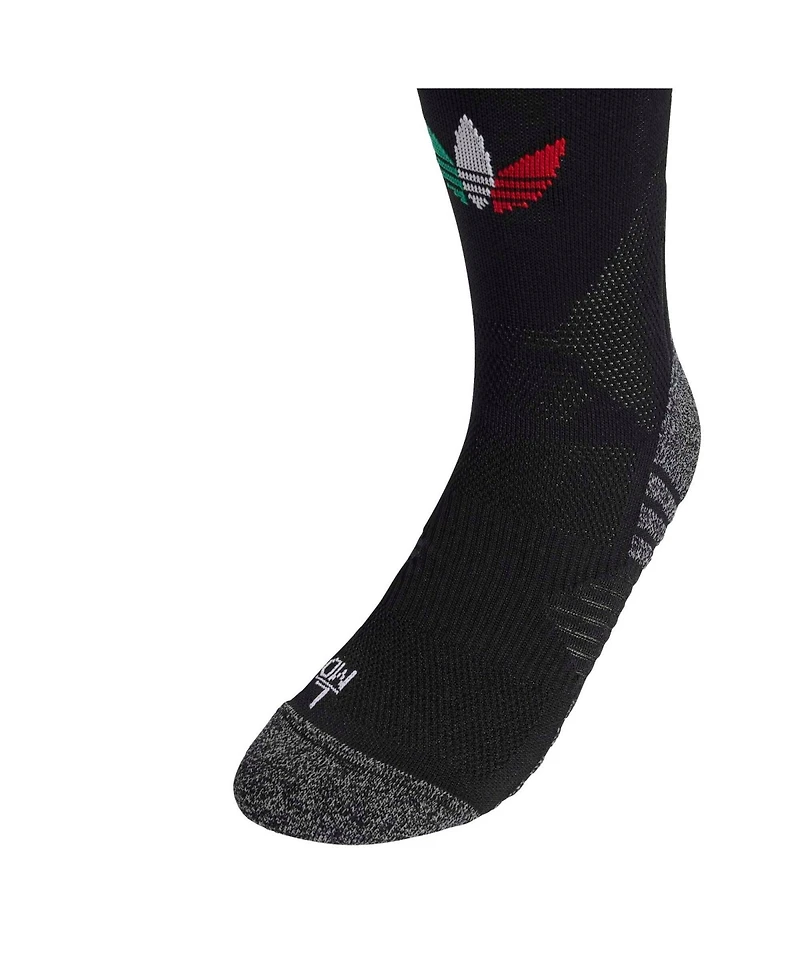 Adidas Men's and Women's Black Mexico National Team Home Knee-High Trefoil Socks