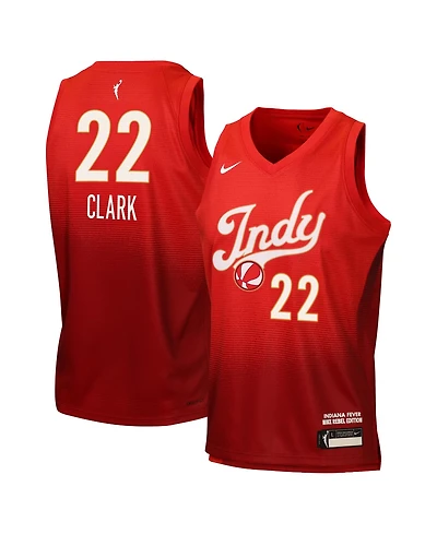 Nike Big Boys and Girls Caitlin Clark Red Indiana Fever Victory Rebel Edition Jersey