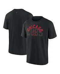 Fanatics Men's Chicago Cubs Black Out Heavyweight T-Shirt