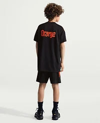 Nike Big Boys and Girls Black Netherlands National Team 2026 Strike Dri-fit T-Shirt