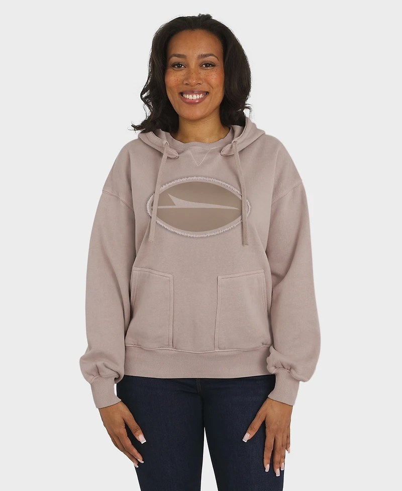 Wear by Erin Andrews Women's Tan New York Jets Washed Pullover Crewdie