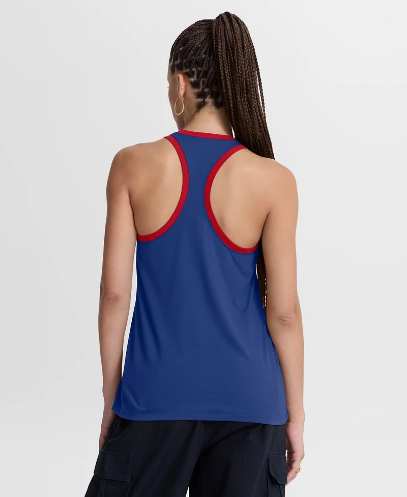 Nike Women's Royal Philadelphia Phillies Tri-Blend Dri-fit Racerback Tank Top