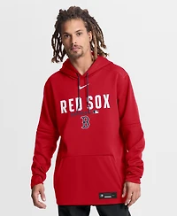 Nike Men's Red Boston Sox Authentic Collection Therma-fit Hoodie
