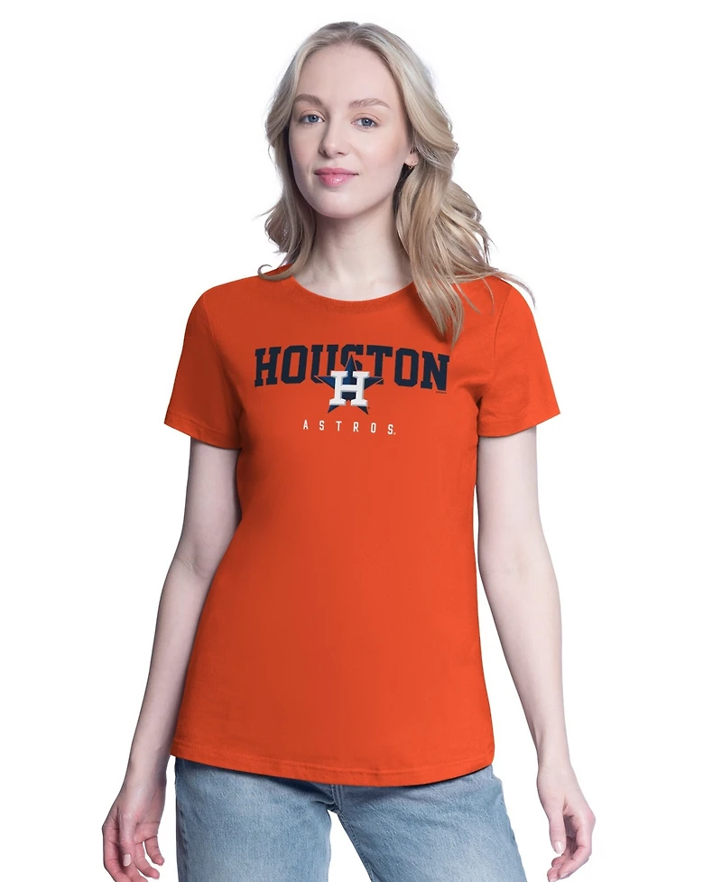 G-iii 4Her by Carl Banks Women's Navy/Orange Houston Astros Two T-Shirt Combo Pack