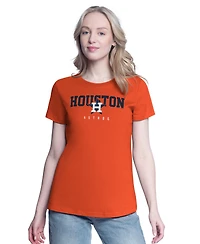G-iii 4Her by Carl Banks Women's Navy/Orange Houston Astros Two T-Shirt Combo Pack