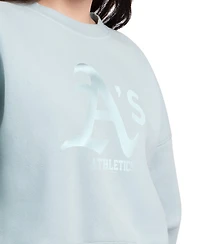 Starter Women's Mint Athletics Pastels Boxy Fleece Sweatshirt