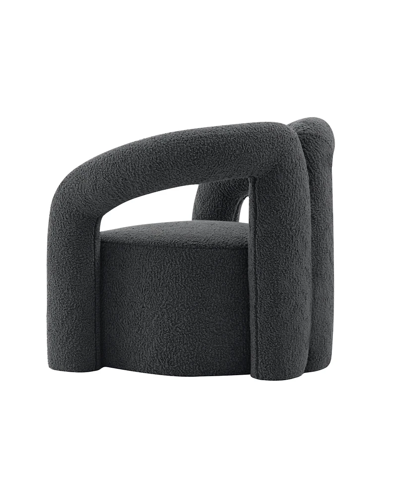 Manhattan Comfort Darian 2-Piece Boucle Upholstered Lounge Chairs